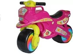 Jeździk biegowy Motorek różowy