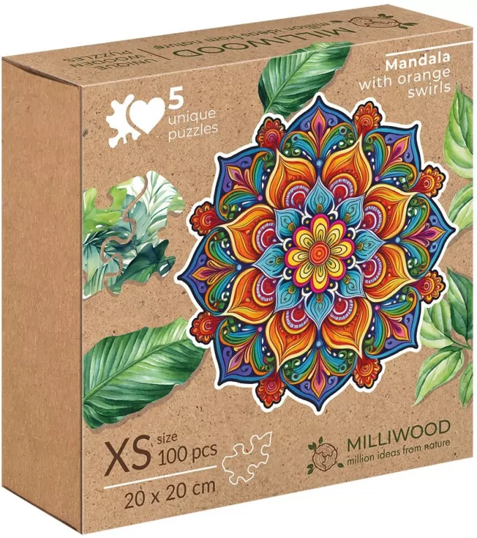 Puzzle drewniane 100 Mandala radości ALEX - tantis.pl