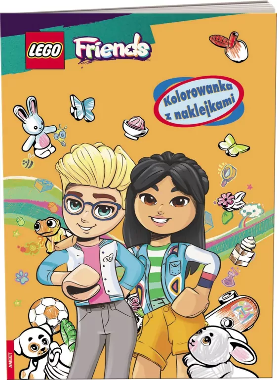 LEGO Friends. Kolorowanka z naklejkami - tantis.pl