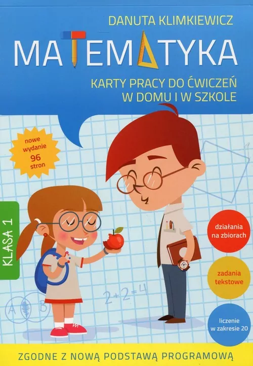 Matematyka. Karty pracy do ćwiczeń w domu i w szkole. Klasa 1 - tantis.pl