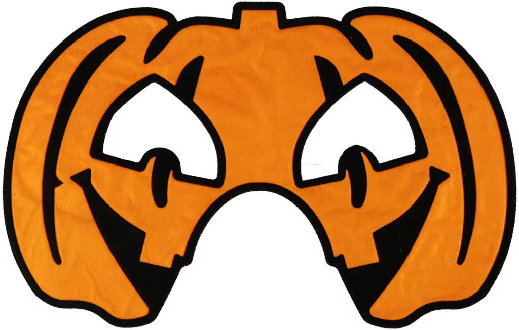 Maska na Halloween flokowana Dynia - tantis.pl