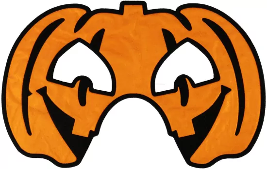 Maska na Halloween flokowana Dynia