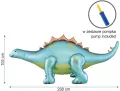 Balon foliowy Dino Stegozaur 238x91x103cm - tantis.pl