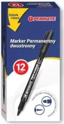 Marker dwustronny. Czarny