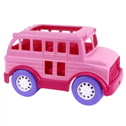 Autobus szkolny różowy