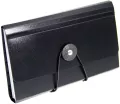 Teczka harmonijkowa PP czarna 12x18cm - tantis.pl