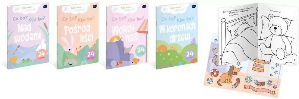 Kolorowanka A4/16K z naklejkami. Co to? Kto to? - tantis.pl
