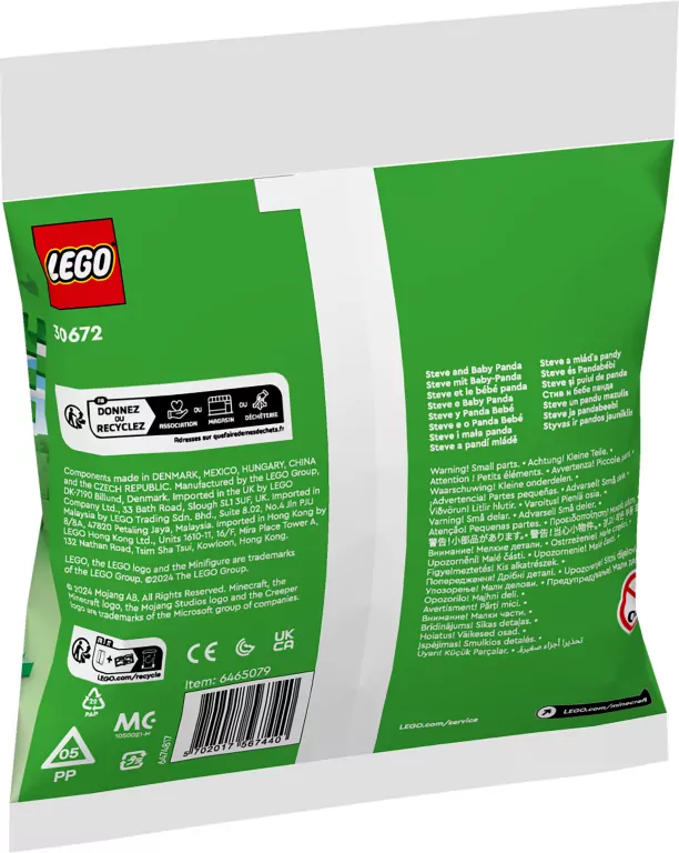 LEGO® Minecraft. Steve i mala panda 30672 - tantis.pl