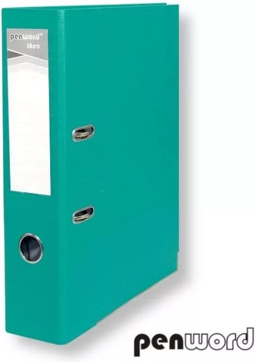 Segregator A4 z okuciem 7,5cm turkusowy - tantis.pl