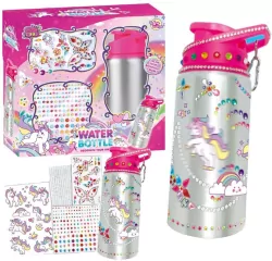 Zestaw kreatywny butelka na wodę jednorożec