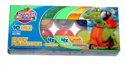 Farby plakatowe Otocki 10kol.20ml.mix kolorów (złota,srebrna, fluo) % BPZ