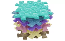 Mata podłogowa sensoryczna. Baby Set Pastel 6 elementów