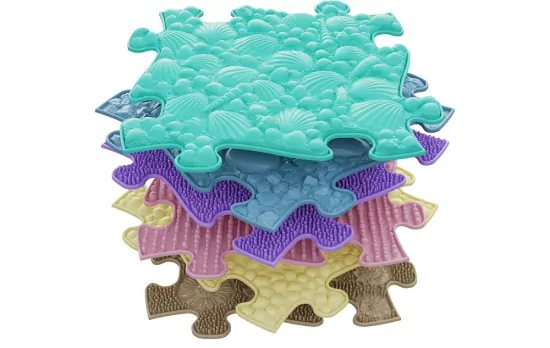 Mata podłogowa sensoryczna. Baby Set Pastel 6 elementów