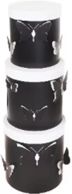 Pudełko Flower Box czarne serce ROZETTE