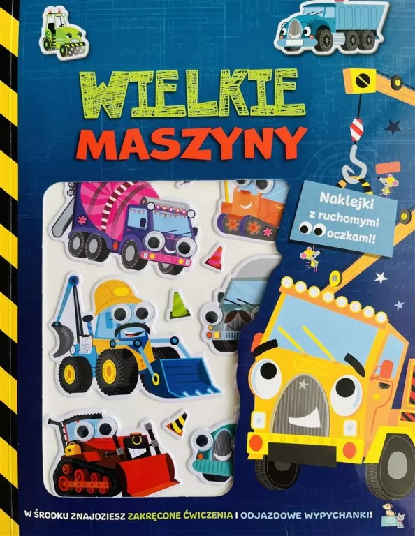 Naklejki z ruchomymi oczkami. Wielkie maszyny - tantis.pl