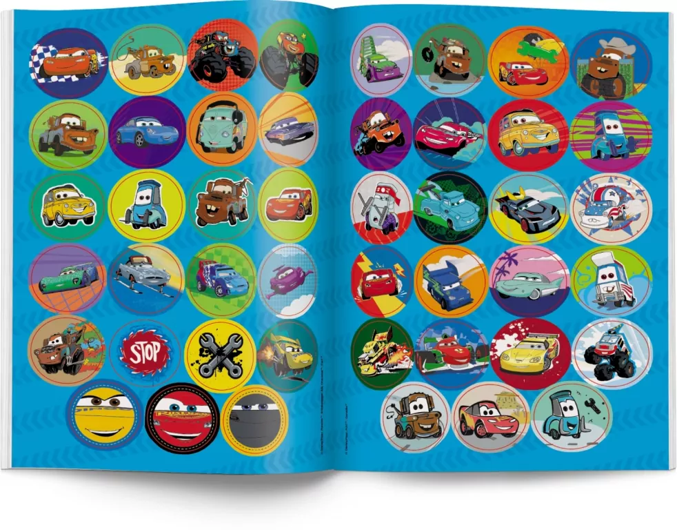 Disney Pixar. Auta. Kolorowanka według kodu - tantis.pl