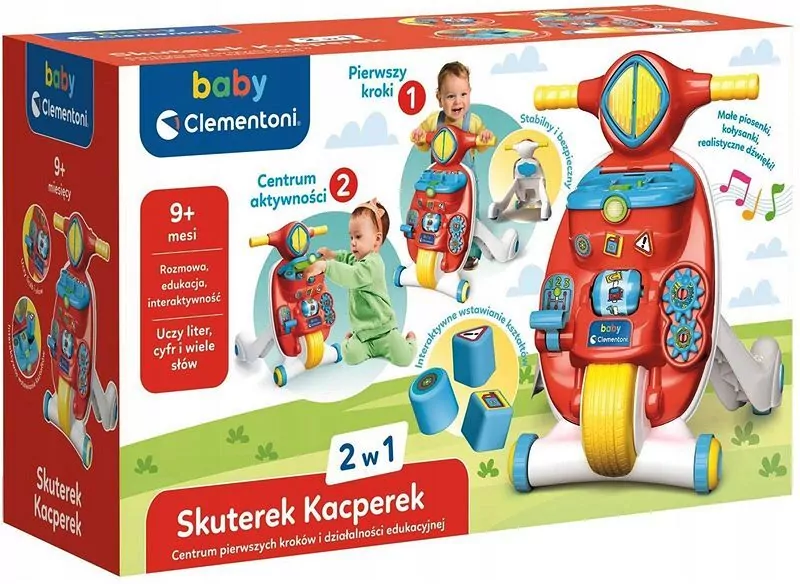 Clementoni Baby. Skuterek Kacperek - tantis.pl