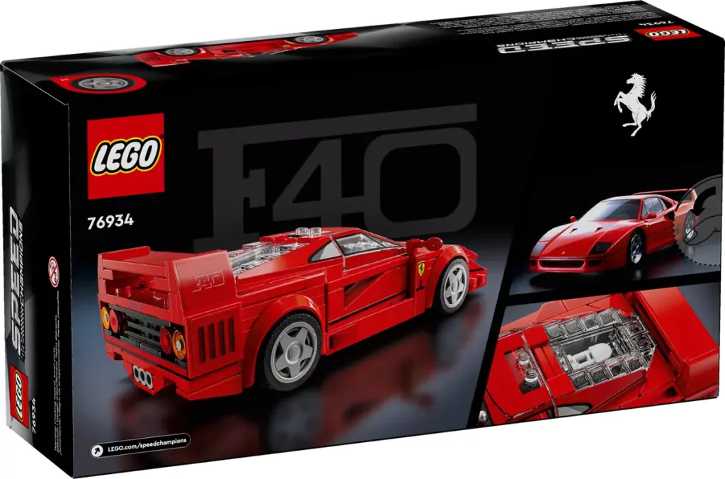 LEGO® Speed Champions. Supersamochód Ferrari F40. 76934 - tantis.pl