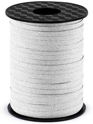 Wstążka plastikowa srebrny 5mm/225m - tantis.pl