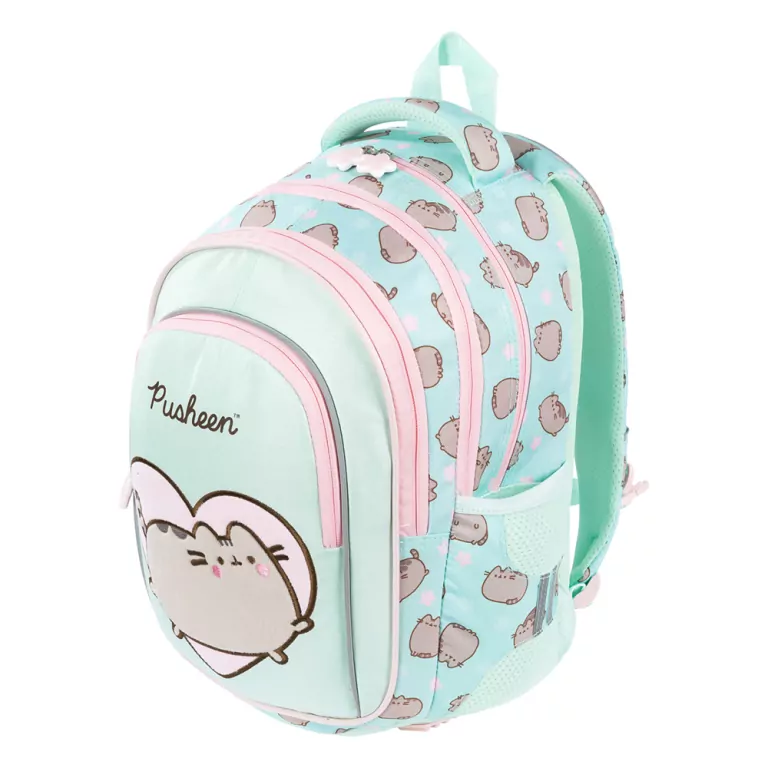 Plecak 4 komorowy Pusheen mint - tantis.pl