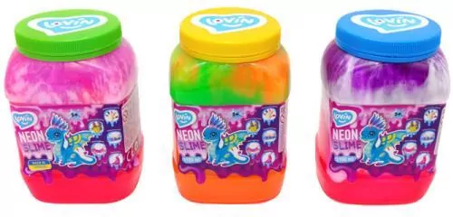 Glutek. Slime. Neon. Zapachowy nadmuchiwany 1150ml MIX - tantis.pl