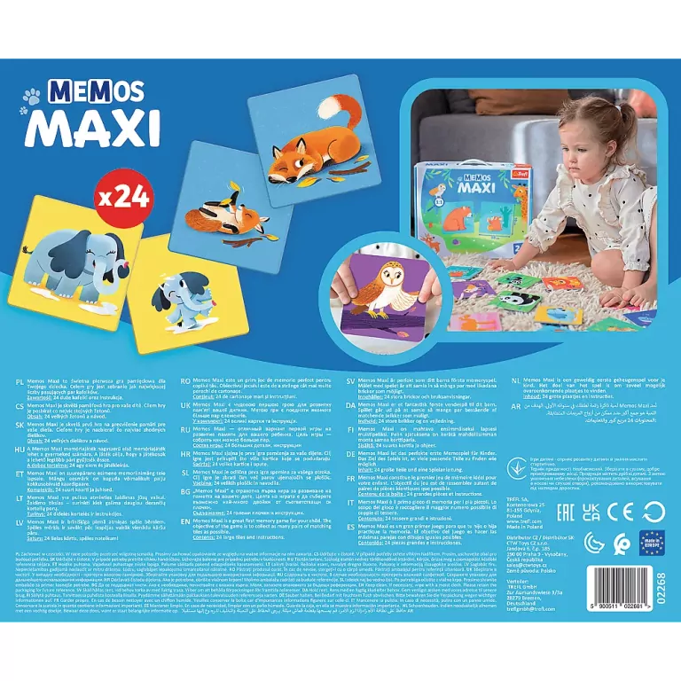 Memo Maxi Zwierzęta i dzieci TREFL - tantis.pl