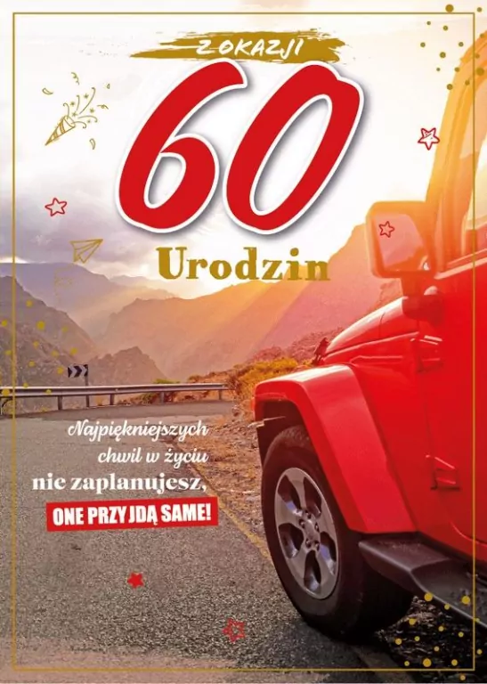 Karnet Urodziny 60 - tantis.pl