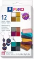 Zestaw Fimo Effect Sparkle 12 kostek, 25g - tantis.pl