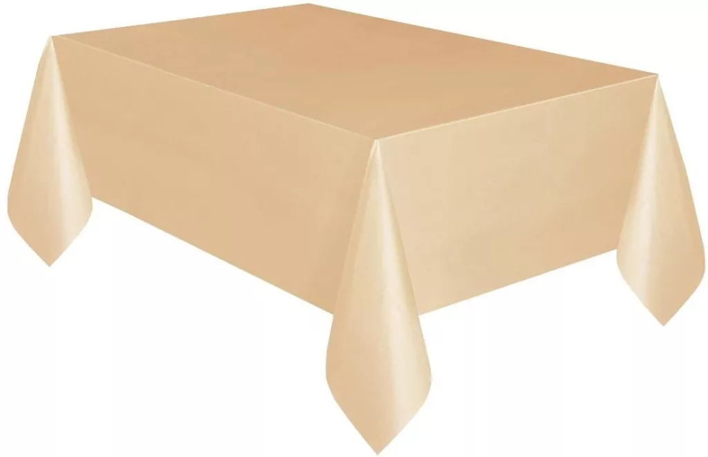Obrus foliowy różowo-złoty błyszczący 137x274cm - tantis.pl