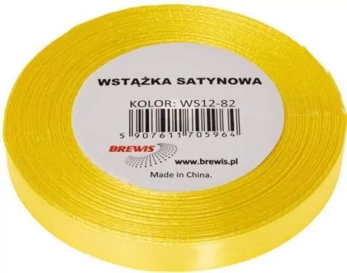 Wstążka satynowa kanarkowy 38mm x 32m - tantis.pl