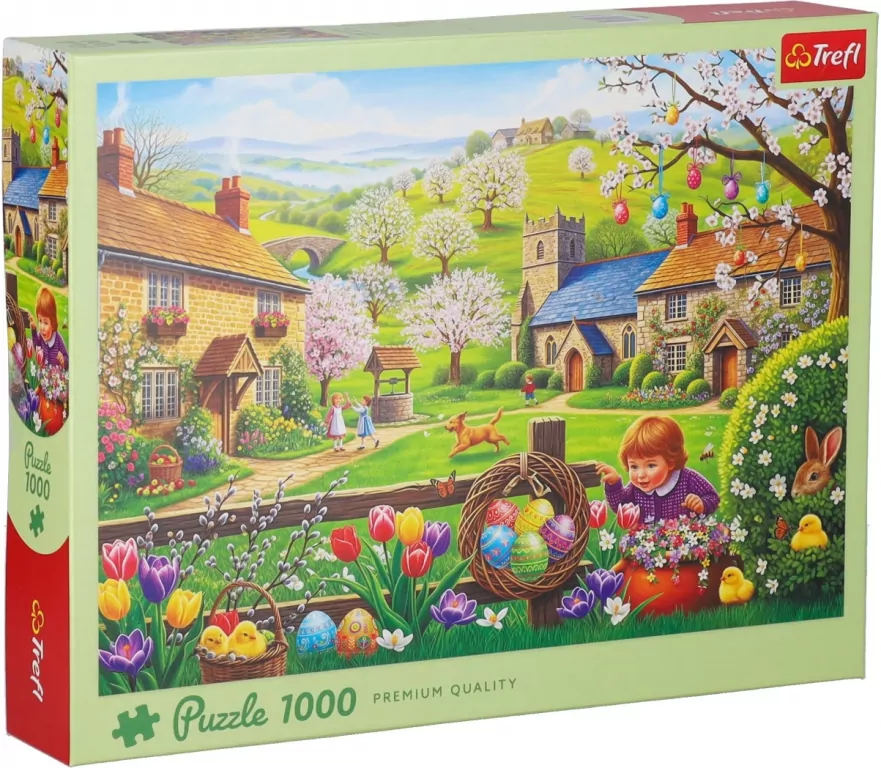 Puzzle 1000 Poszukiwanie wielkanocnych jajek TREFL - tantis.pl
