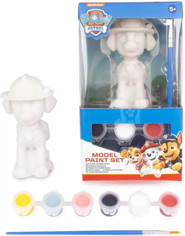 Figurki do malowania + farby Psi Patrol, mix - tantis.pl