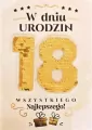 Karnet Urodziny 18 Cekiny - tantis.pl