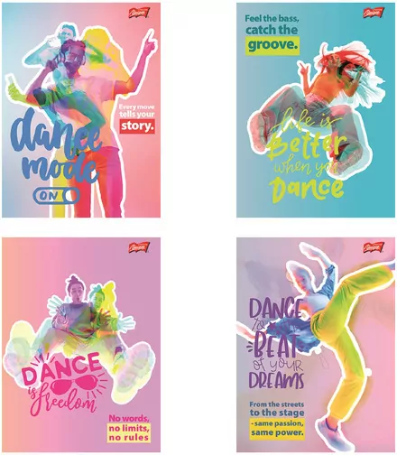 Zeszyt A5/60k kratka Dance Mode - tantis.pl