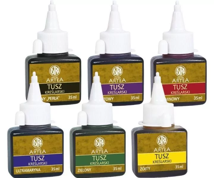 Tusz kreślarski 35 ml czarny perła ASTRA - tantis.pl