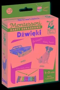 Montessori. Karty obrazkowe Dźwięki. 1-3 lata - tantis.pl