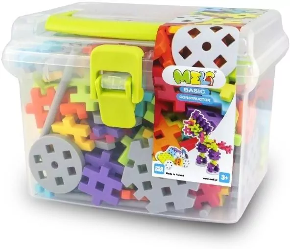 Klocki Meli Basic Constructor Travel Box 250szt - tantis.pl