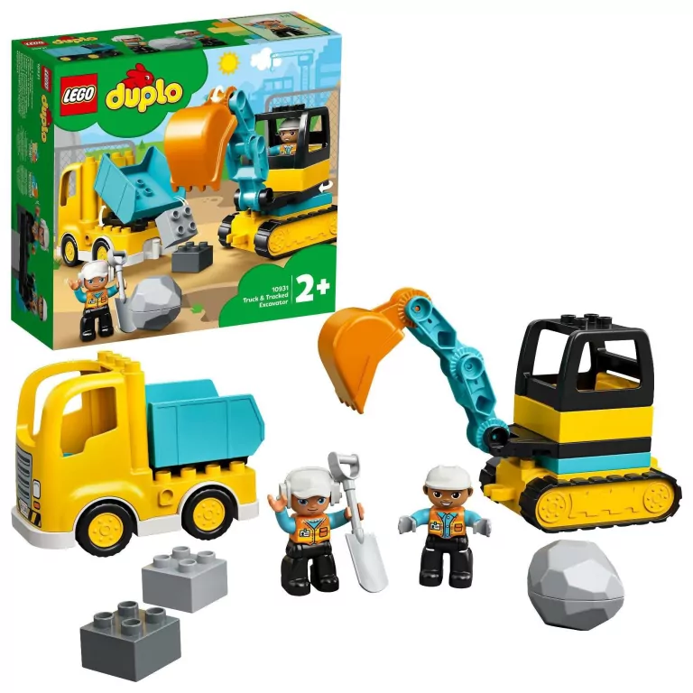 LEGO DUPLO Town. Ciężarówka i koparka gąsienicowa. 10931 - tantis.pl