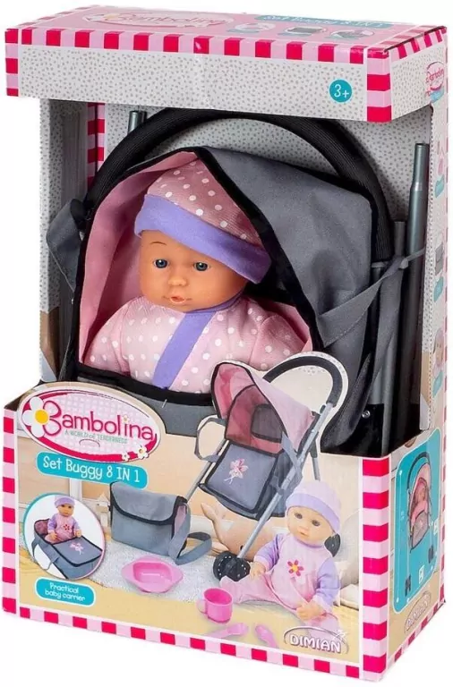 Smily Play. Wózek Spacerówka z lalką - tantis.pl