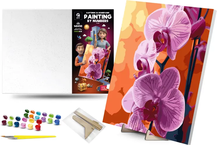 Malowanie po numerach - Orchidea 40x50cm - tantis.pl