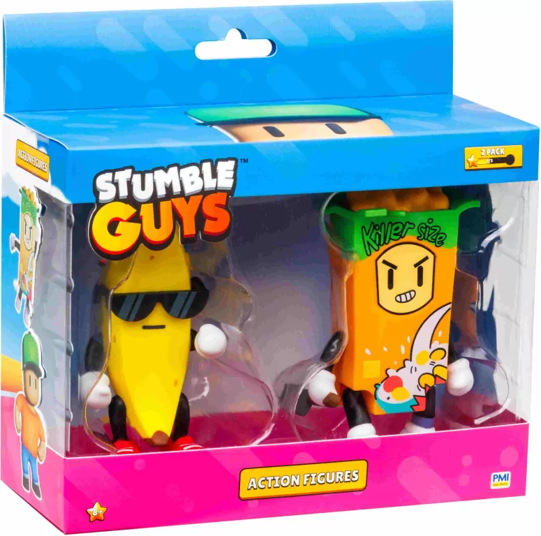 Stumble Guys Action Figure 2 pack Banana Guy Cerial Killer - tantis.pl