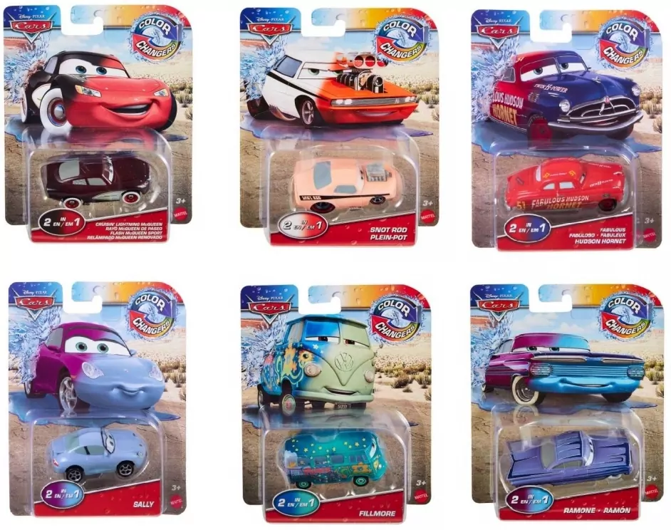 Cars Auta Auto zmieniające kolor mix, 1 sztuka - tantis.pl