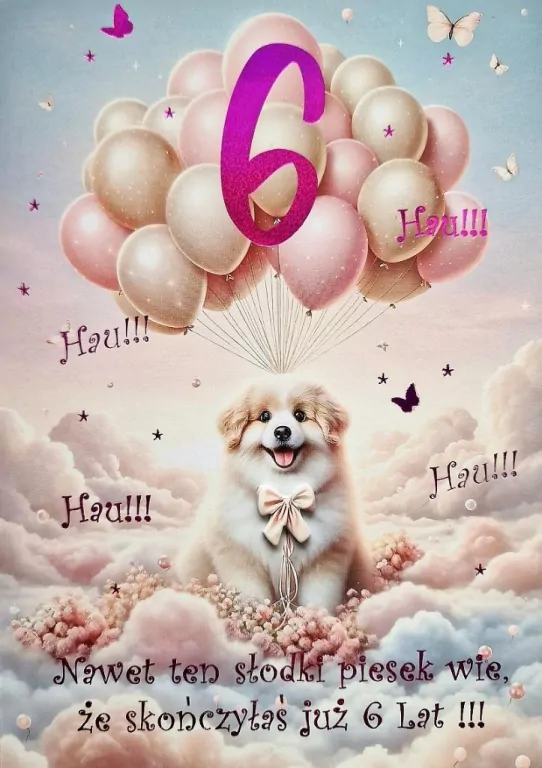 Karnet Urodziny 6 3K - tantis.pl