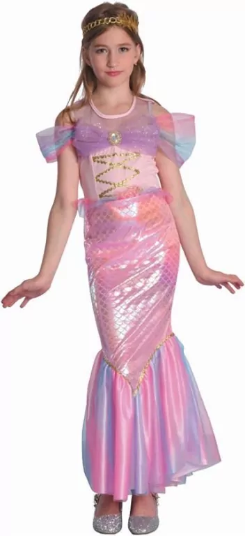 Strój Różowa Syrenka rozm 120/130cm - tantis.pl