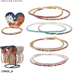 Zestaw 2 bransoletek z kryształkami Miss Melody Mix