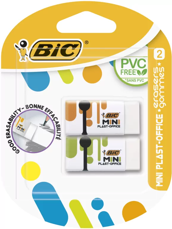 Gumka BIC Mini Plast-Office Blister - tantis.pl