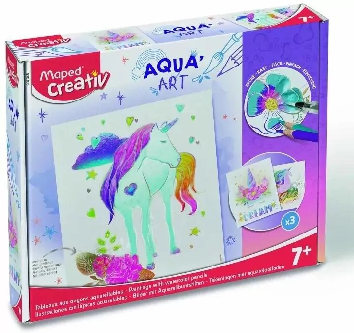 Aqua Art Obrazy akwarelowe Jednorożec - tantis.pl