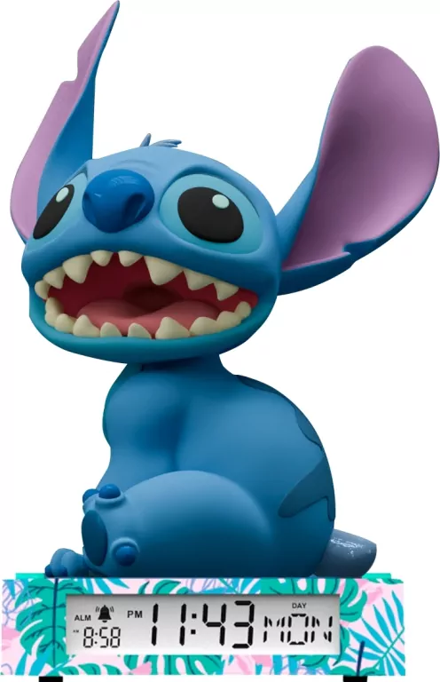 Lampka 3D z budzikiem Stitch LAS3055 - tantis.pl