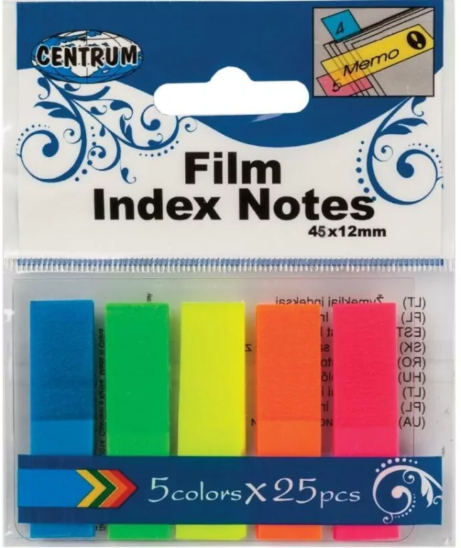 Zakładki indeksujące 45x12mm 25K. Mix - tantis.pl
