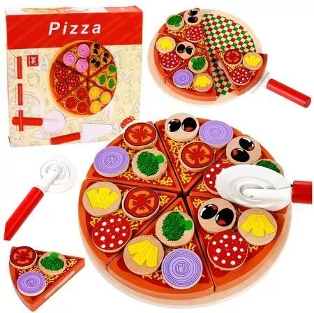 Krojenie pizzy na rzepy z nożem i deską - tantis.pl
